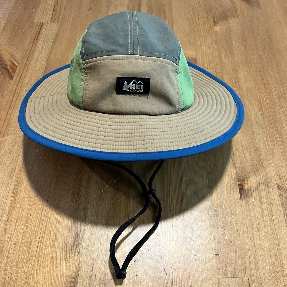Rei Co Op Kids Sun Hat Kids 4Y- 7Y Colorblock Mountainmaker Hiking